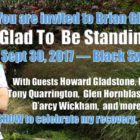 Glad To Be Standing Show Sept 30th