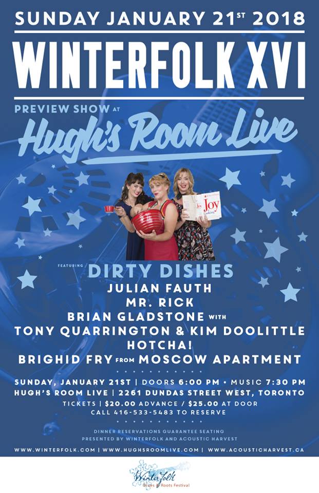 Hugh’s Room Live presents Winterfolk XVI Preview