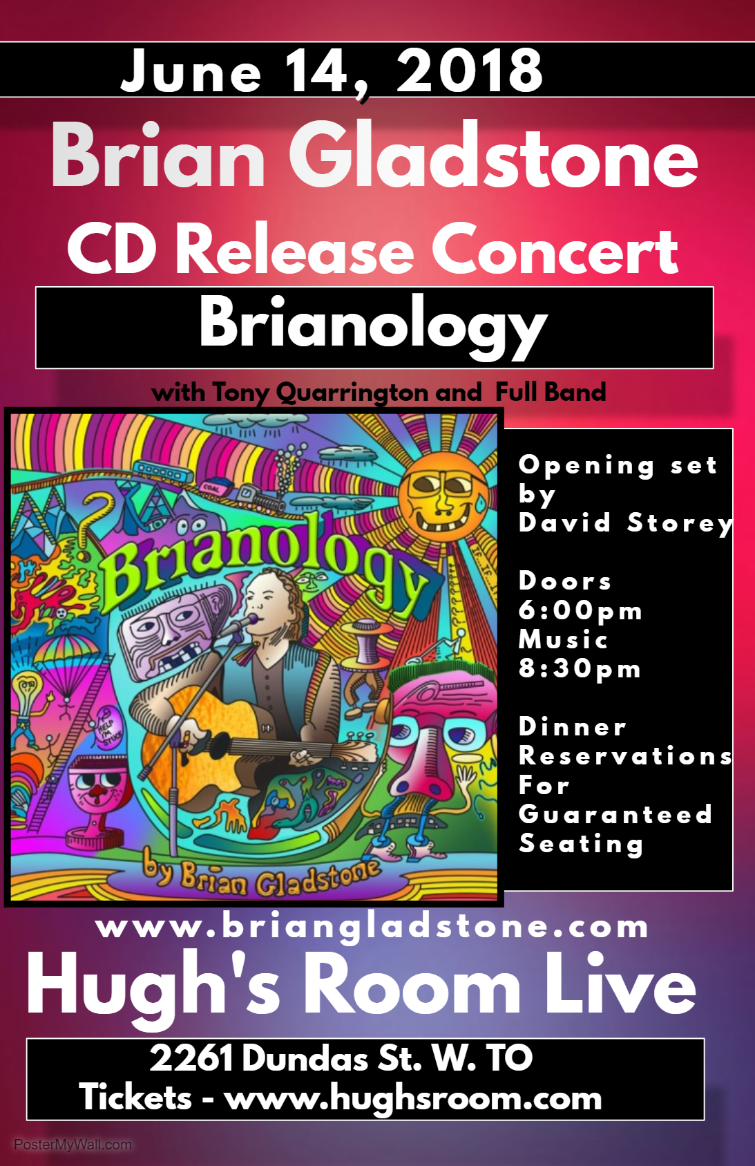 Brianology CD Launch – June 14, 2018 Hugh’s Room Live