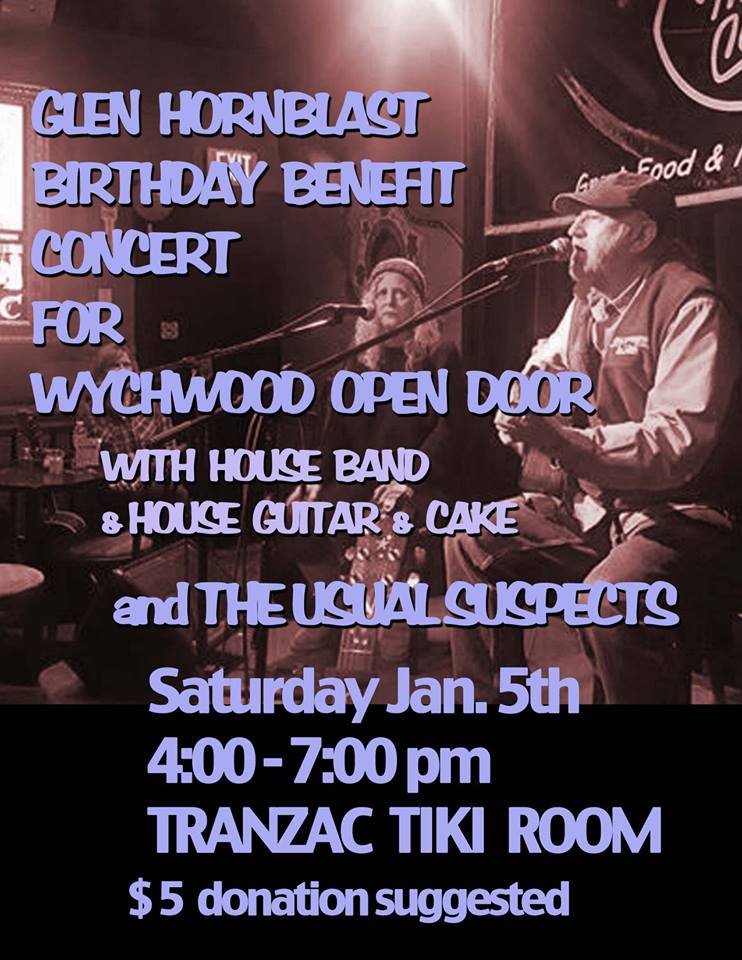 Jan 5th – Glen Hornblast’s Birthday Fundraiser