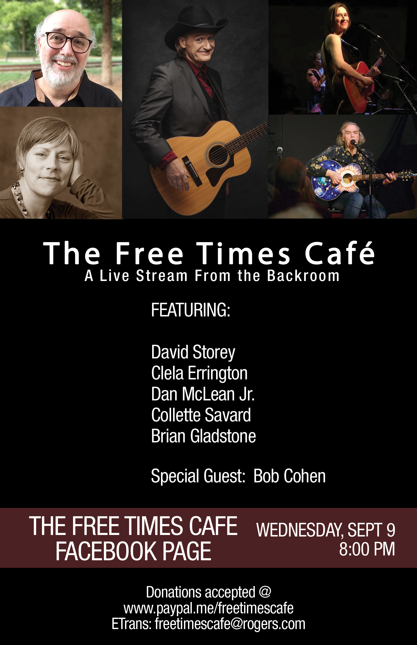 Streaming Live from Freetimes Sept 9
